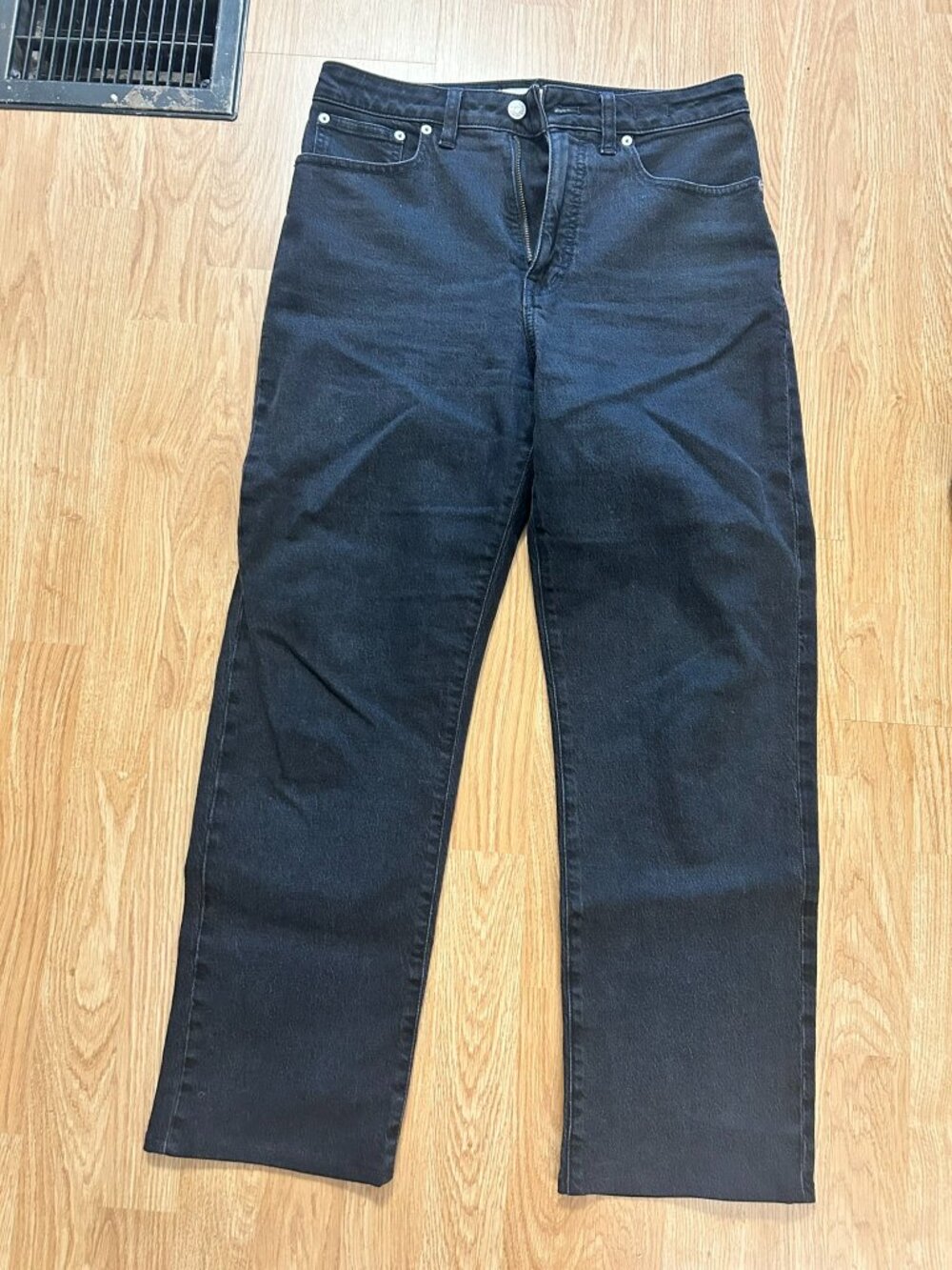 Madewell Black Curvy 90s Straight Jean
